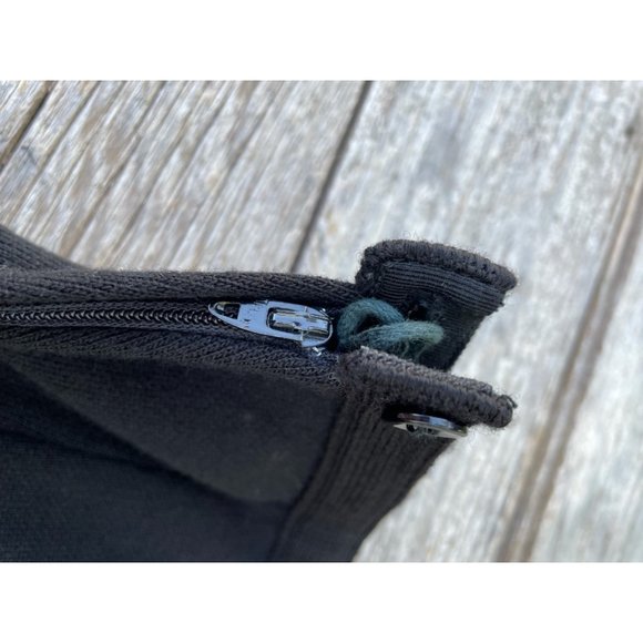 Vintage Wool Knit 1960s Black Classic Skirt Alice Kaye - Picture 7 of 8